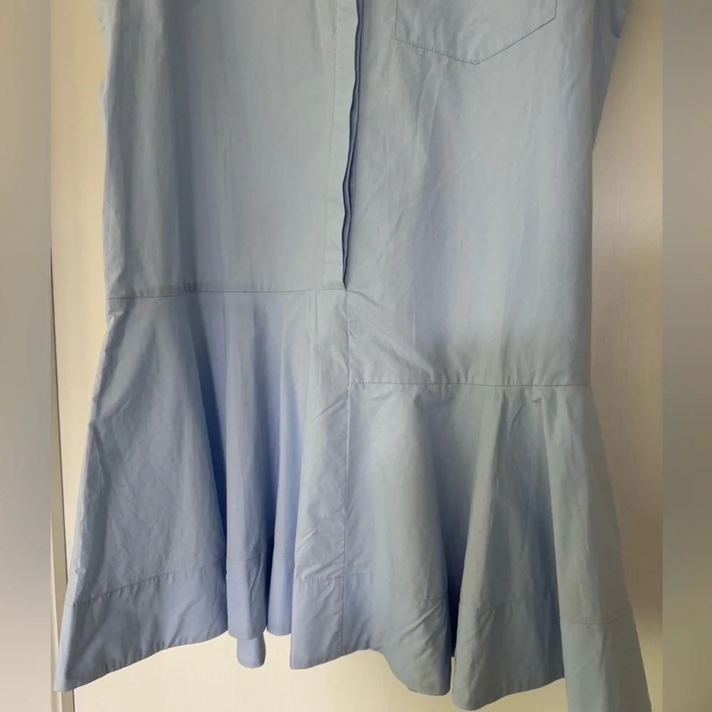 English Factory pale blue poplin dress - Picture 3 of 8